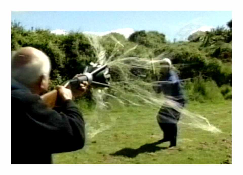 Net guns for security